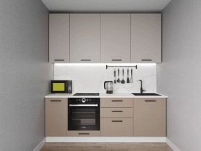 Кухонный гарнитур Каппучино 2200 h950 (Стол. 26мм) в Тюмени - tumen.ok-mebel.com | фото