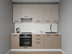 Кухонный гарнитур Каппучино 2400 h950 (Стол. 38мм) в Тюмени - tumen.ok-mebel.com | фото