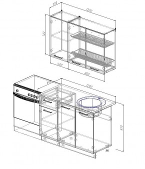 Кухонный гарнитур Лада 1200 (Стол. 26мм) в Тюмени - tumen.ok-mebel.com | фото 2