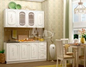 ЛИЗА-2 Кухонный гарнитур 1,7 Белый глянец холодный в Тюмени - tumen.ok-mebel.com | фото