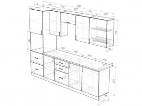Кухонный гарнитур Прованс (2.8 м) с карнизом в Тюмени - tumen.ok-mebel.com | фото 3