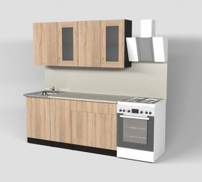 Кухня Симона Демо 1700 (Венга/Дуб Сонома) в Тюмени - tumen.ok-mebel.com | фото