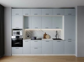 Кухонный гарнитур Смоки 3400 (Стол. 38мм) в Тюмени - tumen.ok-mebel.com | фото