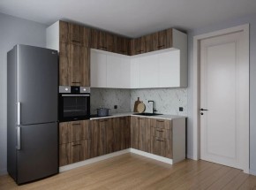 Кухонный гарнитур Старое Дерево 2200*1700 (Стол. 38мм) в Тюмени - tumen.ok-mebel.com | фото