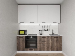 Кухонный гарнитур Старое Дерево 2200 h950 (Стол. 38мм) в Тюмени - tumen.ok-mebel.com | фото