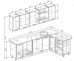 Кухонный гарнитур угловой Бланка 2600х1600 (Стол. 38мм) в Тюмени - tumen.ok-mebel.com | фото 2