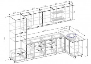 Кухонный гарнитур угловой Демо 3200х1400 (Стол. 26мм) в Тюмени - tumen.ok-mebel.com | фото 2