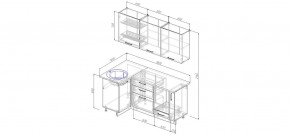 Кухонный гарнитур угловой Капри 1000*1800 (Стол. 38мм) в Тюмени - tumen.ok-mebel.com | фото 2