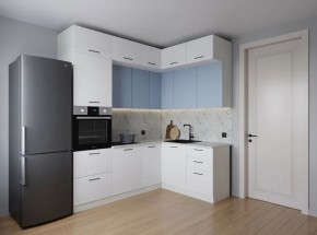 Кухонный гарнитур угловой Капри 2200*1700 (Стол. 38мм) в Тюмени - tumen.ok-mebel.com | фото