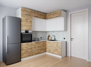 Кухонный гарнитур угловой Лада 2200*1700 (Стол. 38мм) в Тюмени - tumen.ok-mebel.com | фото