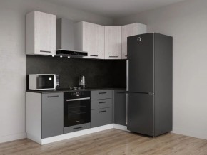 Кухонный гарнитур угловой Санторини 2200*1000 (Стол. 38мм) в Тюмени - tumen.ok-mebel.com | фото