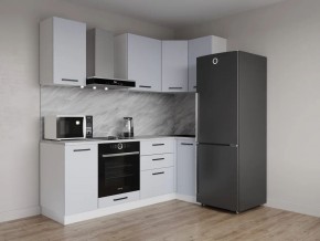 Кухонный гарнитур угловой Смоки 2200*1000 (Стол. 38 мм) в Тюмени - tumen.ok-mebel.com | фото
