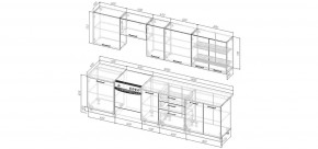 Кухонный гарнитур Умбра 3000 (Стол. 38мм) в Тюмени - tumen.ok-mebel.com | фото 2
