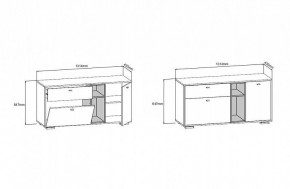 ЛАНС Комод К101 (дуб бунратти/графит) в Тюмени - tumen.ok-mebel.com | фото 3