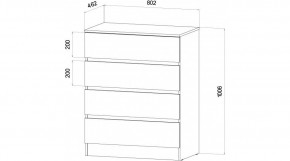 ЛЕНОРА Спальный гарнитур (модульный) графит в Тюмени - tumen.ok-mebel.com | фото 3