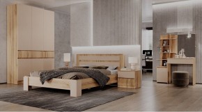 ЛЕНОРА Спальный гарнитур (модульный) кашемир в Тюмени - tumen.ok-mebel.com | фото