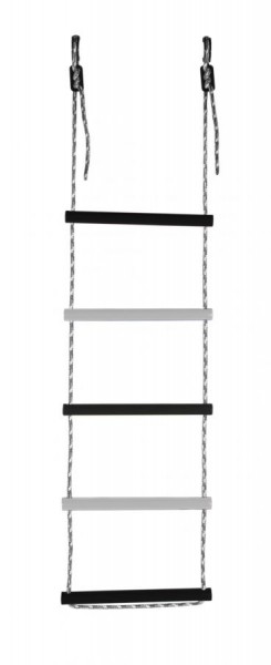 Лестница веревочная 5 перекладин цв.черный, белый D=25  в Тюмени - tumen.ok-mebel.com | фото