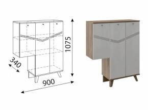 Лимба (гостиная) М07 Тумба (3 двери) правая в Тюмени - tumen.ok-mebel.com | фото