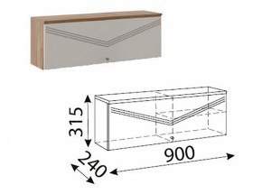 Лимба (гостиная) М10 Шкаф навесной малый в Тюмени - tumen.ok-mebel.com | фото