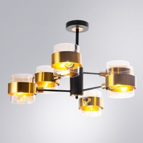 Люстра на штанге Arte Lamp Carlo A8205SP-6BK в Тюмени - tumen.ok-mebel.com | фото 2