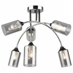 Люстра на штанге Imex MD.2195 MD.2195-6-S-BK+CH в Тюмени - tumen.ok-mebel.com | фото