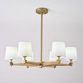 Люстра на штанге Imperiumloft Jorgenson White/Light wood STAVRA01 в Тюмени - tumen.ok-mebel.com | фото 4