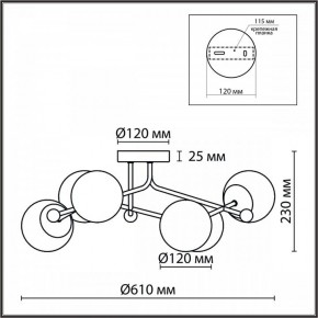 Люстра на штанге Lumion Melody 6581/6C в Тюмени - tumen.ok-mebel.com | фото 4