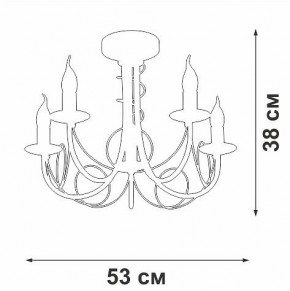 Люстра на штанге Vitaluce V3035 V3035-0/5PL в Тюмени - tumen.ok-mebel.com | фото 3