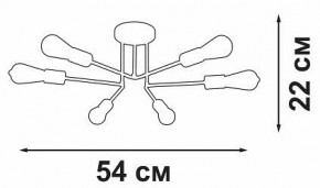 Люстра на штанге Vitaluce V3071 V3071-8/6PL в Тюмени - tumen.ok-mebel.com | фото 5