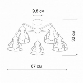 Люстра на штанге Vitaluce V3102 V3102-1/5PL в Тюмени - tumen.ok-mebel.com | фото 2