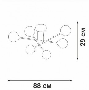 Люстра на штанге Vitaluce V3931 V3931-8/6PL в Тюмени - tumen.ok-mebel.com | фото 4