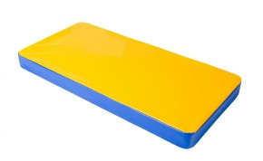Мат гимнастический 1х0,5х0,08м цв. синий-желтый в Тюмени - tumen.ok-mebel.com | фото