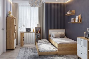 МИЛАН Детская (Дуб Золотой/Белый матовый) в Тюмени - tumen.ok-mebel.com | фото 47