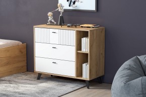 МИЛАН Гостиная (Дуб Золотой/Белый Матовый) модульная в Тюмени - tumen.ok-mebel.com | фото 11