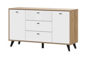 МИЛАН Гостиная (Дуб Золотой/Белый Матовый) модульная в Тюмени - tumen.ok-mebel.com | фото 14