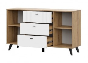 МИЛАН Гостиная (Дуб Золотой/Белый Матовый) модульная в Тюмени - tumen.ok-mebel.com | фото 15