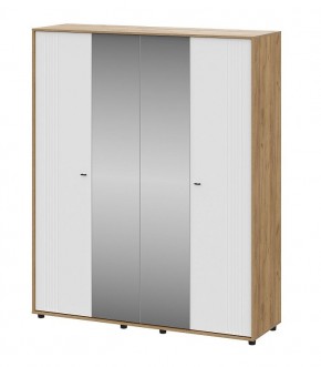 МИЛАН Шкаф четырехстворчатый (Белый Матовый) в Тюмени - tumen.ok-mebel.com | фото