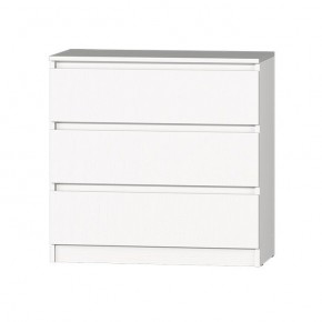 МС "Хилтон" Комод №2 800 (3 ящ.) белый текстурный в Тюмени - tumen.ok-mebel.com | фото 2