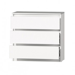 МС "Хилтон" Комод №2 800 (3 ящ.) белый текстурный в Тюмени - tumen.ok-mebel.com | фото 3