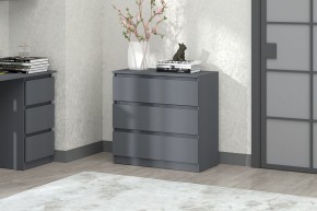 МС "Хилтон" Комод №2 800 (3 ящ.) графит в Тюмени - tumen.ok-mebel.com | фото