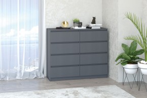 МС "Хилтон" Комод №3 1200 (8 ящ.) графит в Тюмени - tumen.ok-mebel.com | фото