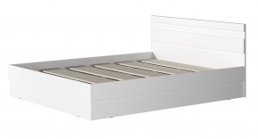 МС "Хилтон" Кровать 1,6 (Белый текстурный) в Тюмени - tumen.ok-mebel.com | фото 2