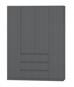 МС "Хилтон" Шкаф №1 1600 (Графит) в Тюмени - tumen.ok-mebel.com | фото 2