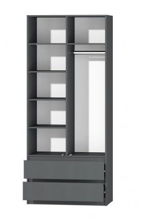 МС "Хилтон" Шкаф №3 900 (Графит) в Тюмени - tumen.ok-mebel.com | фото 3
