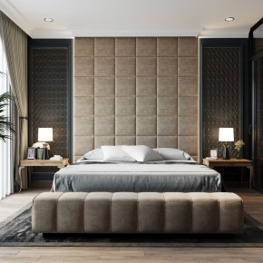 Мягкие панели КВАДРАТЫ 50*50 (2 шт.) для спальни в Тюмени - tumen.ok-mebel.com | фото 5