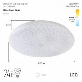 Накладной светильник Эра Slim SPB-6 Slim 3 24-4K в Тюмени - tumen.ok-mebel.com | фото 2