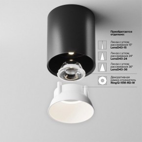 Накладной светильник Maytoni Alfa LED C064CL-12W4K-RD-B в Тюмени - tumen.ok-mebel.com | фото 4