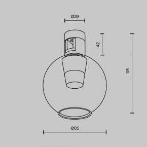 Накладной светильник Maytoni Bubble TR148-1-3W3K-PT в Тюмени - tumen.ok-mebel.com | фото 6