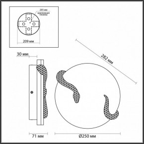 Накладной светильник Odeon Light Snake 7033/10WL в Тюмени - tumen.ok-mebel.com | фото 4