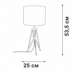 Настольная лампа декоративная Vitaluce V2834 V2834-1/1L в Тюмени - tumen.ok-mebel.com | фото 2